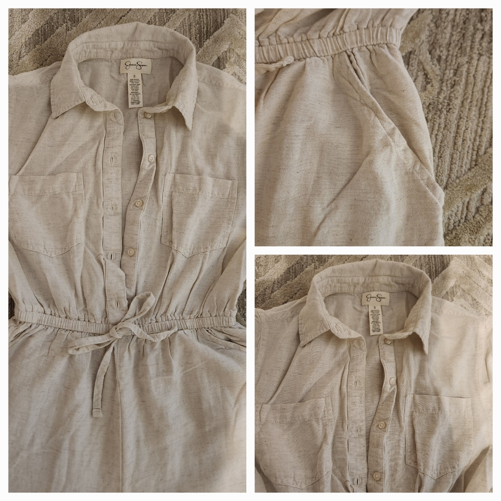 Jessica Simpson Cream Jumpsuit